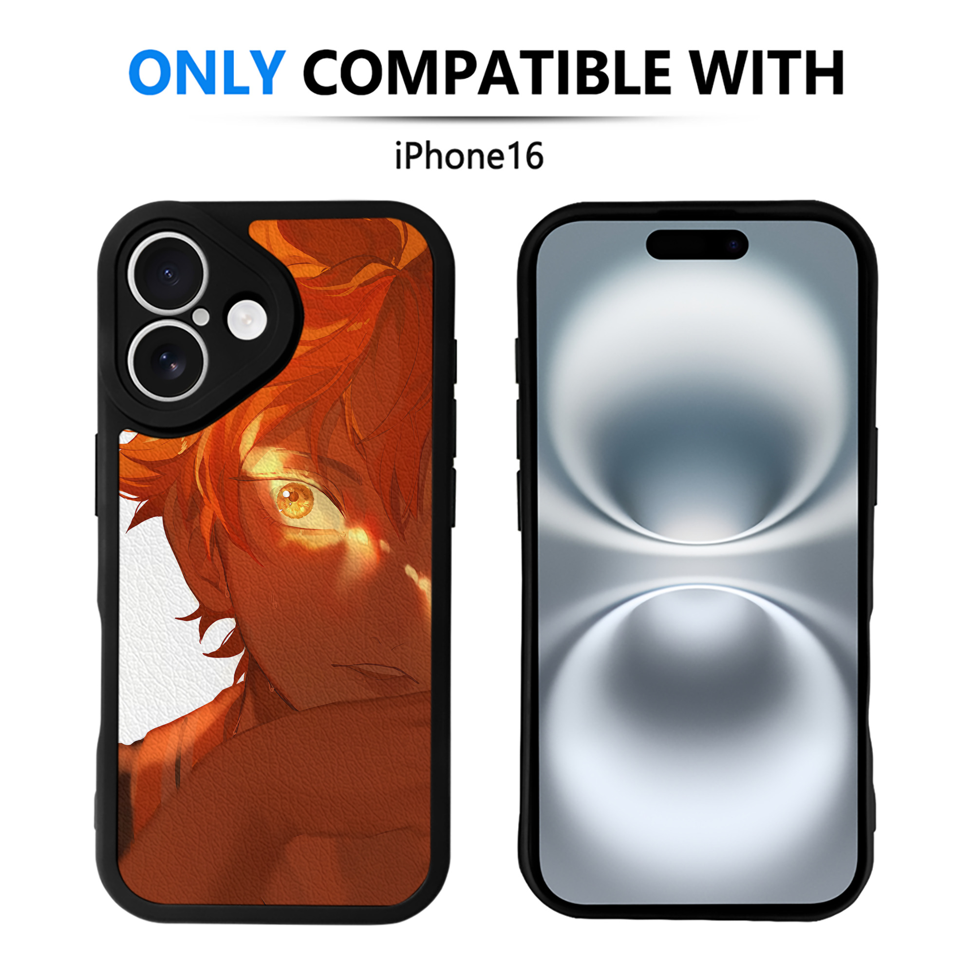 （画像用） ハイキュー!! Haikyu!! 【iPhone 16シリーズ対応】シリコンスマホケース（レザー調） 材質：シリコン